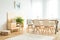 Rustic cupboard in dining room