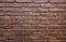 Rustic, Dark Brown Brickwall