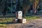 Rustic drinking fountain for visitors in the Hidden Valley