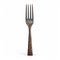 Rustic Fork With Large Handle - Realistic And Hyper-detailed Studio Craft