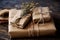rustic gift wrapping with twine and tags