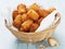 Rustic golden potato tater tots