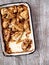 Rustic golden roast chicken casserole