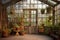 rustic greenhouse door with aged wood texture