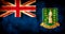 Rustic, Grunge British Virgin Islands Flag