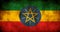 Rustic, Grunge Ethiopia Flag