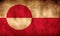 Rustic, Grunge Greenland Flag