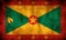 Rustic, Grunge Grenada Flag