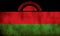 Rustic, Grunge Malawi Flag