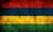 Rustic, Grunge Mauritius Flag