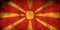 Rustic, Grunge North Macedonia Flag