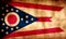 Rustic, Grunge Ohio State Flag