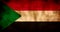 Rustic, Grunge Sudan Flag