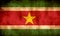 Rustic, Grunge Suriname Flag