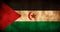 Rustic, Grunge Western Sahara Flag