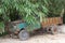 Rustic grungy truck in the bamboo jungle in Daxu, China