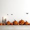 Rustic Halloween Party Banner: Spooky Pumpkins, Bats Wings