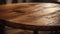 Rustic hardwood plank table adds antique charm generated by AI