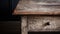 Rustic Hemp Desk With Distressed Edges And Vintage Charm