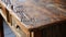 Rustic Hemp Desk With Distressed Reclaimed Wood Vanity Top