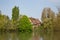 Rustic house on the banks of the Seine at Les Andelys in Normand