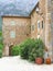 Rustic house with a patio and flowerpots, Deia, Mallorca