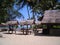 Rustic huts by the beach of Bintan Indonesia