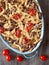 Rustic italian baked penne pasta