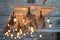 Rustic light bulb garden lights