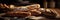 Rustic loaves of crusty French bread baguettes.