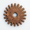 Rustic looking detailed view of a gear