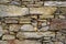 Rustic looking stone wall background used for old house construction