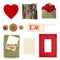 Rustic love scrapbook elements collection i