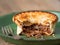 Rustic meat and mushroom pie