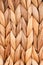 Rustic natural wicker texture. Braided pattern macro photography