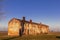 Rustic, old abandoned and uninhabited house in danger of collapse in the Venetian countryside. Italy.