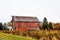 Rustic Old Barn with Field of fall Colors