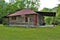 Rustic old log cabin located in Childwold, New York, United States