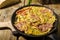 Rustic omelette with famous Prague ham