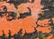 Rustic orange surface for texture background