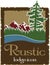 Rustic outdoors logo with copy space