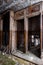 Rustic Outhouse Inside Abandoned Brick Hotel - Glen Rogers, West Virginia