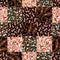 Rustic patchwork with chintz and paisley patterns,