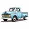 Rustic Pickup Scene Vintage Allure