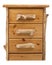 Rustic pine chest with drawers