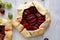 Rustic plum galette