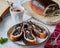 Rustic poppy seeds strudel slices