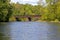 Rustic Railroad Bridge Over River