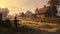 Rustic Realism: A Tonalist Village In Stunning 32k Uhd - Animated Series