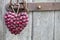 Rustic Red Berry Heart Hanging